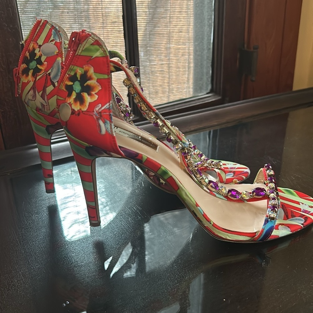 Sexy INC high heels multicolored sparkling women’s shoes, size 10 M worn only 1x